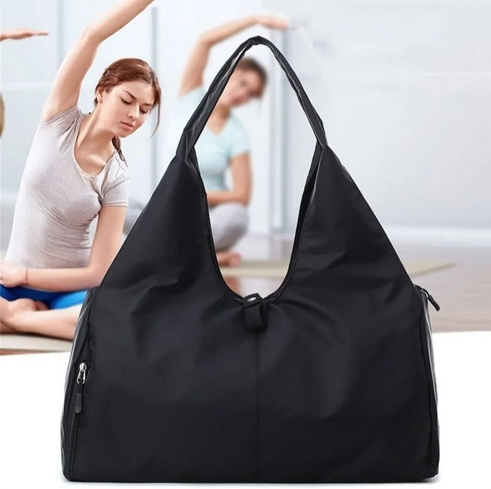 Travel Garment Bags Sports Swimming Gym Bag Yoga Outdoor Travel Bag Duffle Bag(Black)