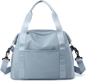 Travel Garment Bags Tote Oxford Cloth Bag Travelling Out Yoga Bag Duffle Bag(Blue)