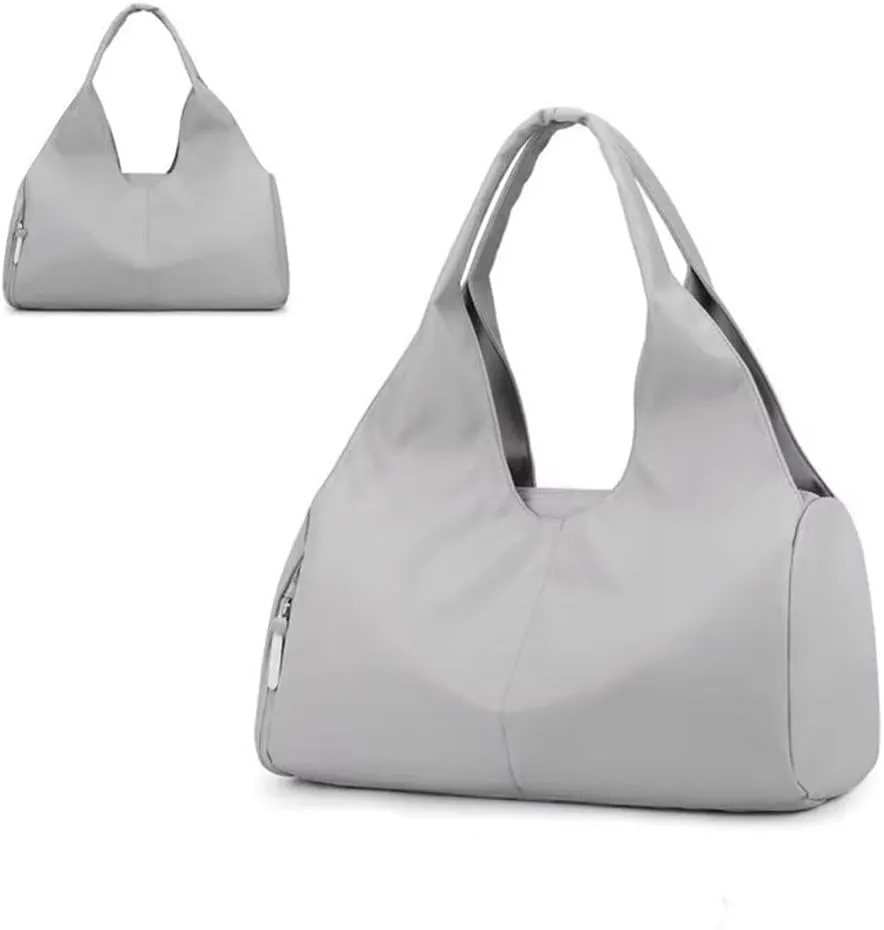 Travel Garment Bags Women Wet and Dry Sports Gym Bag Yoga Tote Bag Duffle Bag(Gray)