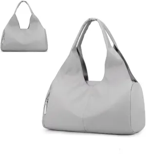 Travel Garment Bags Women Wet and Dry Sports Gym Bag Yoga Tote Bag Duffle Bag(Gray)