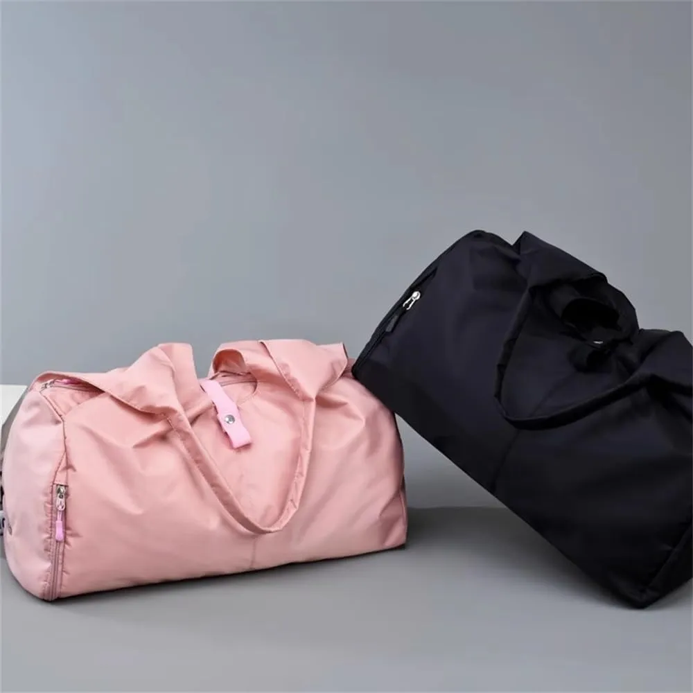 Travel Garment Bags Women Yoga Sports Bag Gym Bag Duffle Bag(Black)