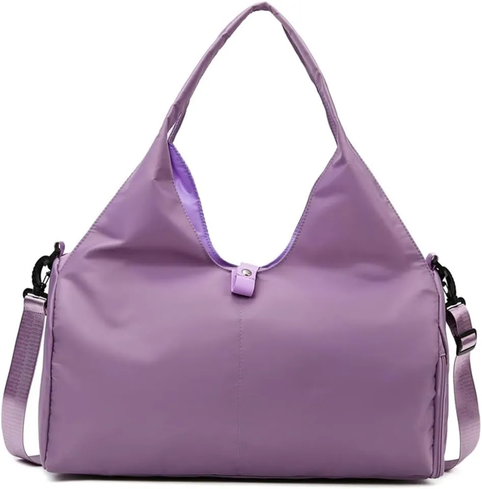 Travel Garment Bags Women's Yoga Bag Sports Fitness Bag Storage Travel Bag Duffle Bag(Purple)