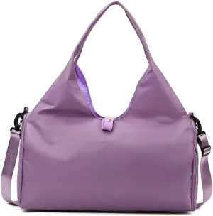 Travel Garment Bags Women's Yoga Bag Sports Fitness Bag Storage Travel Bag Duffle Bag(Purple)