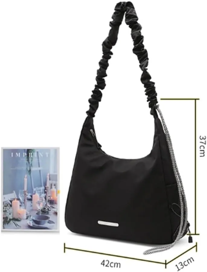 Travel Garment Bags Yoga Bag Simple Women's Shoulder Bag Yoga Fitness Bag Duffle Bag(Black)