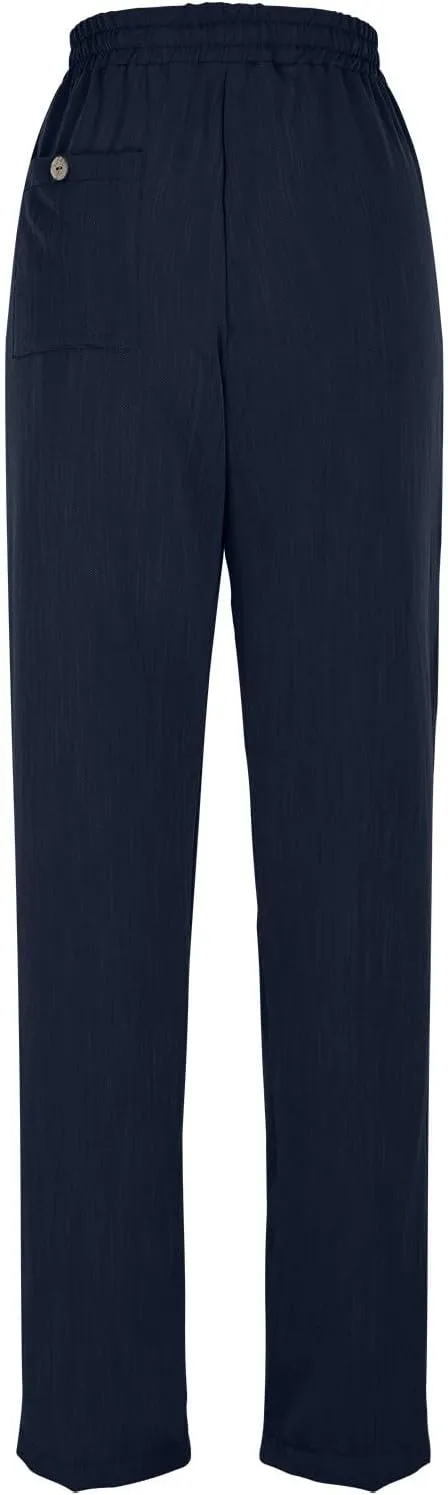 White Pants Women Wide Leg Summer, Work Pants Cargo Cotton Linen Trousers with Pockets Baggy Low Rise