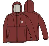 Women's Crest Polartec® Fleece Hoodie - Red Ochre