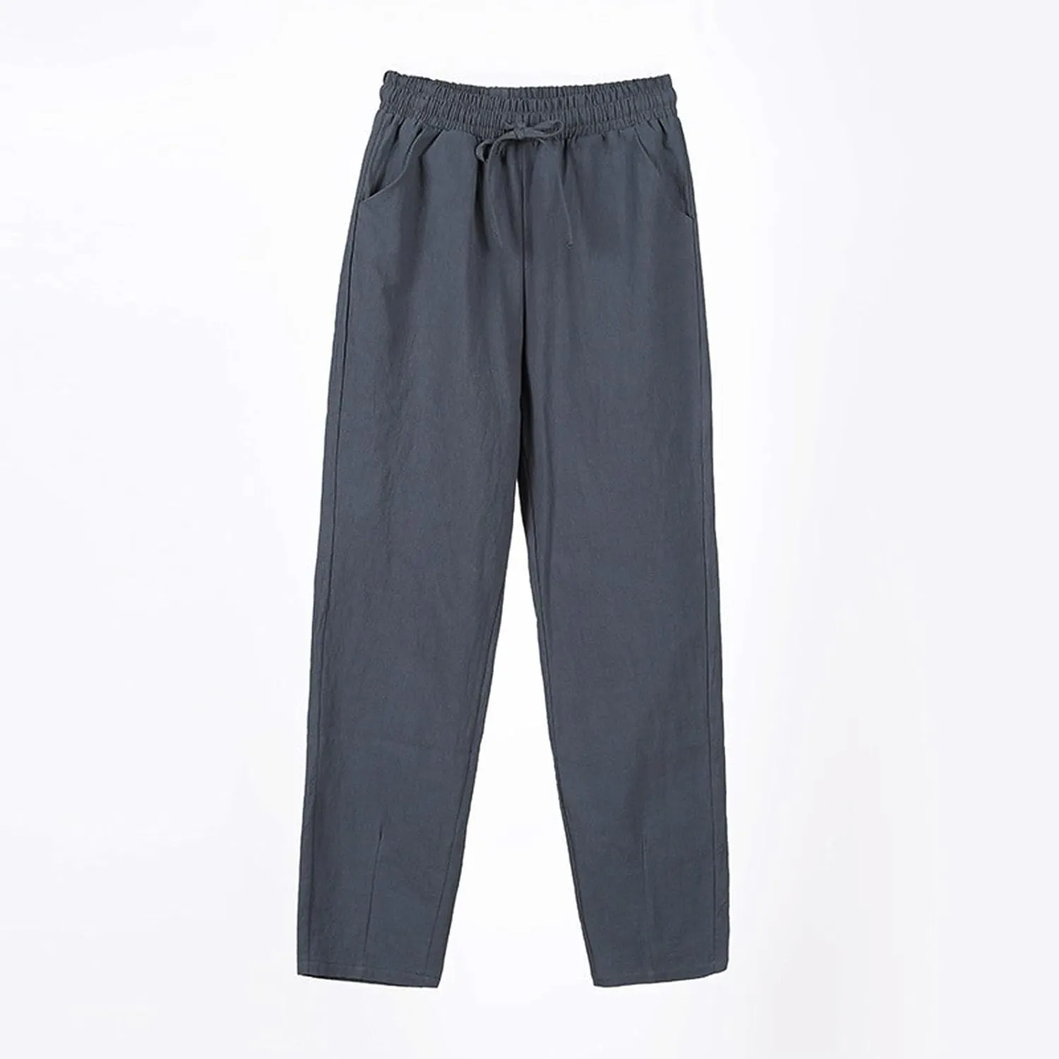 Womens Dress Pants Golf,Dress Sweatpants Women Plus Size Low Rise Cotton Linen Baggy Wide Leg Trousers