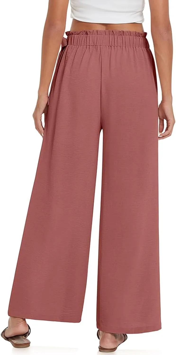 Womens Dress Pants Trousers Straight Leg Summer Low Rise Linen Cotton, Womens Pants Trendy Work Plus Size