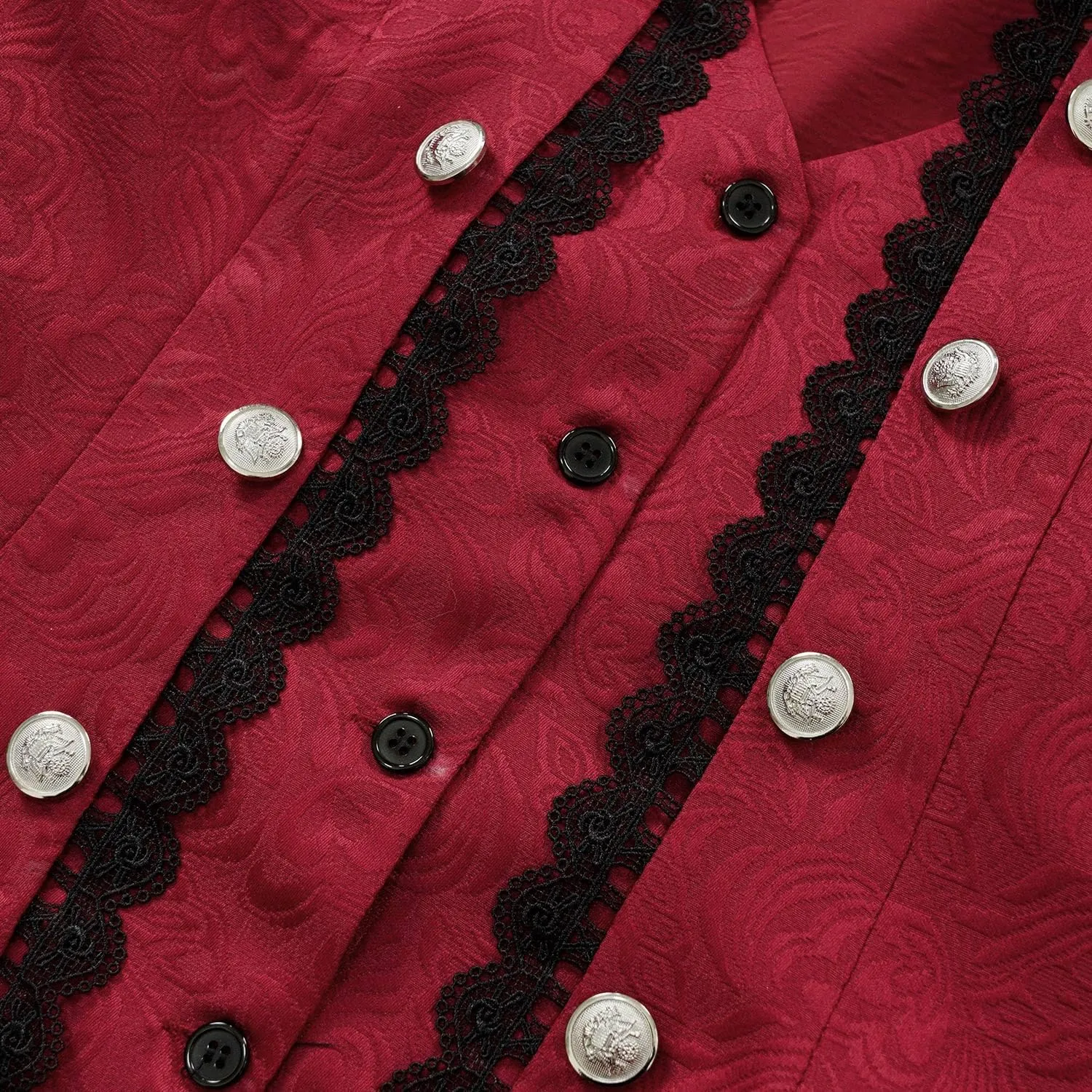 Women's Renaissance Gothic coat medieval pirate steampunk vest jacket