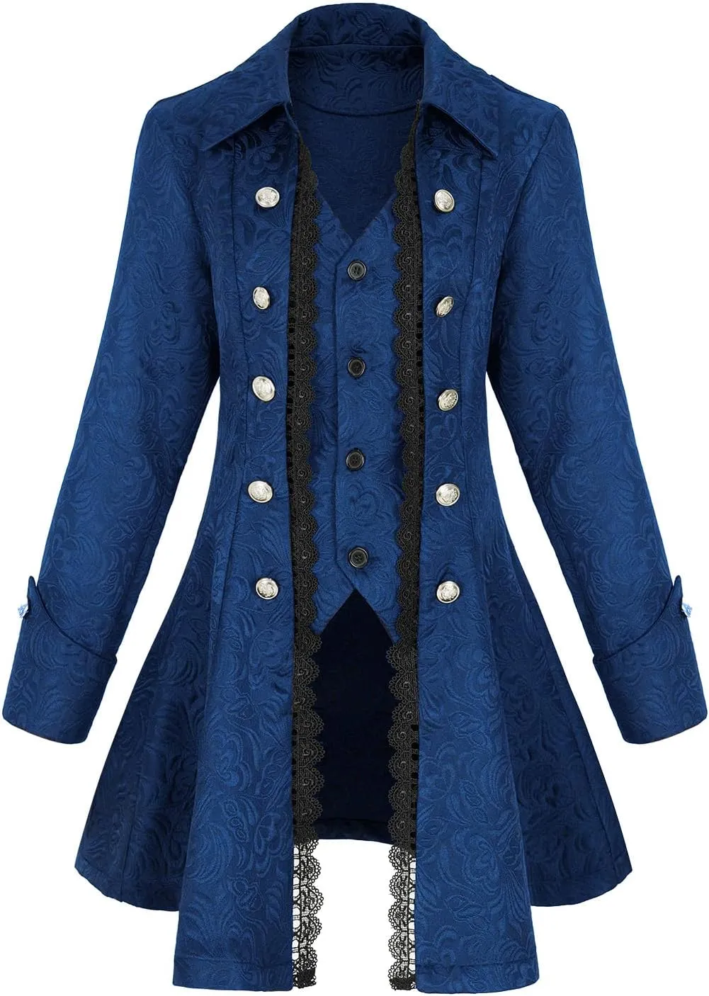 Women's Renaissance Gothic coat medieval pirate steampunk vest jacket