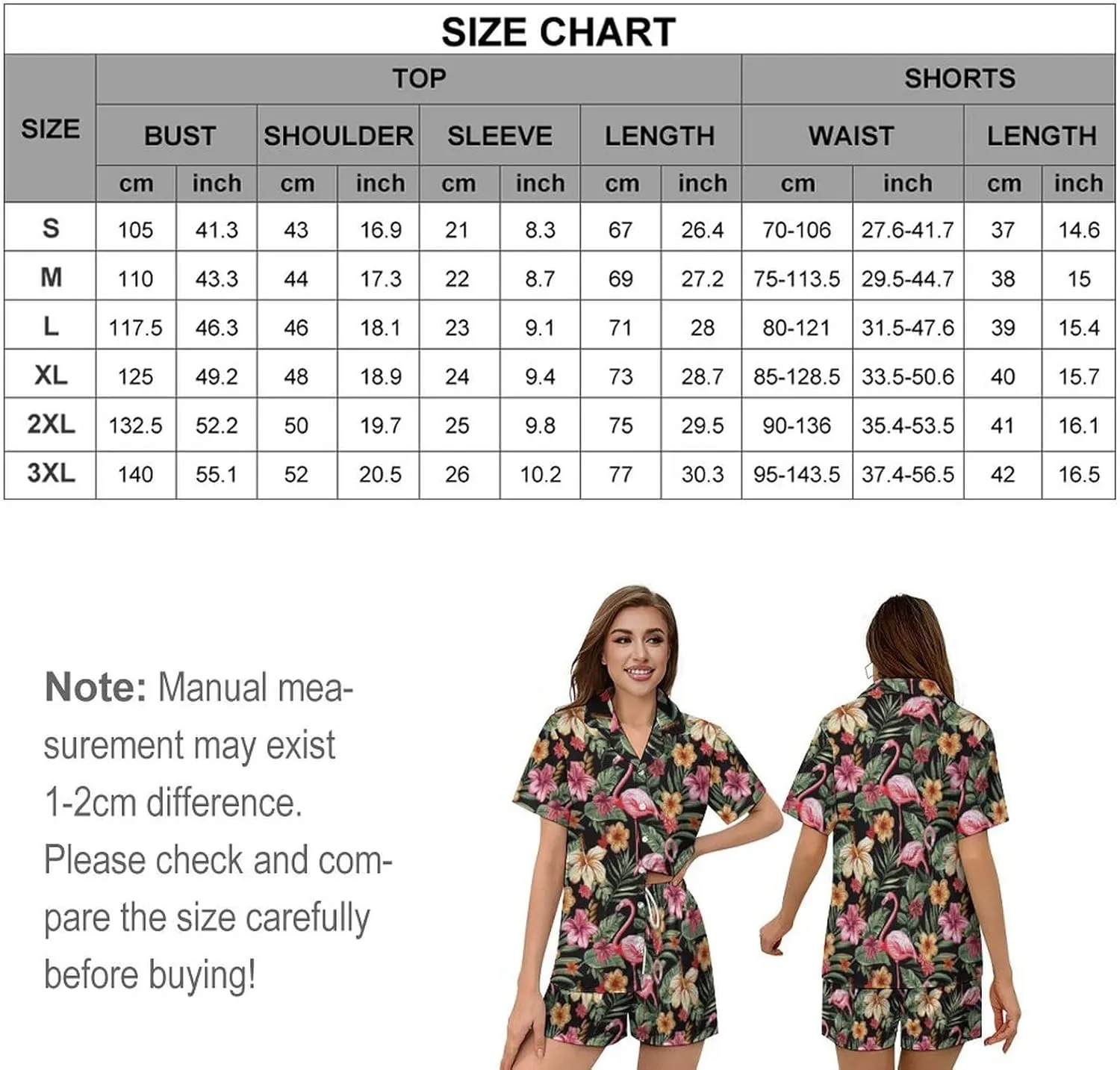 Women's Short Pajama 2 Piece Shorts Sleepwear Loungewear Tops Silk Set