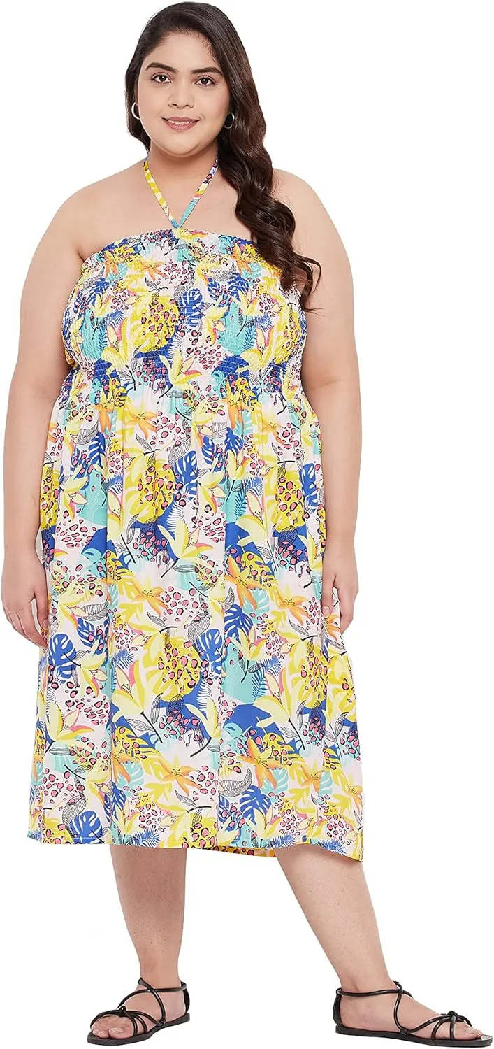 Women's Summer Casual Dress Comfy Tube Dresses Sundresses Beach Dress Tops for Girls