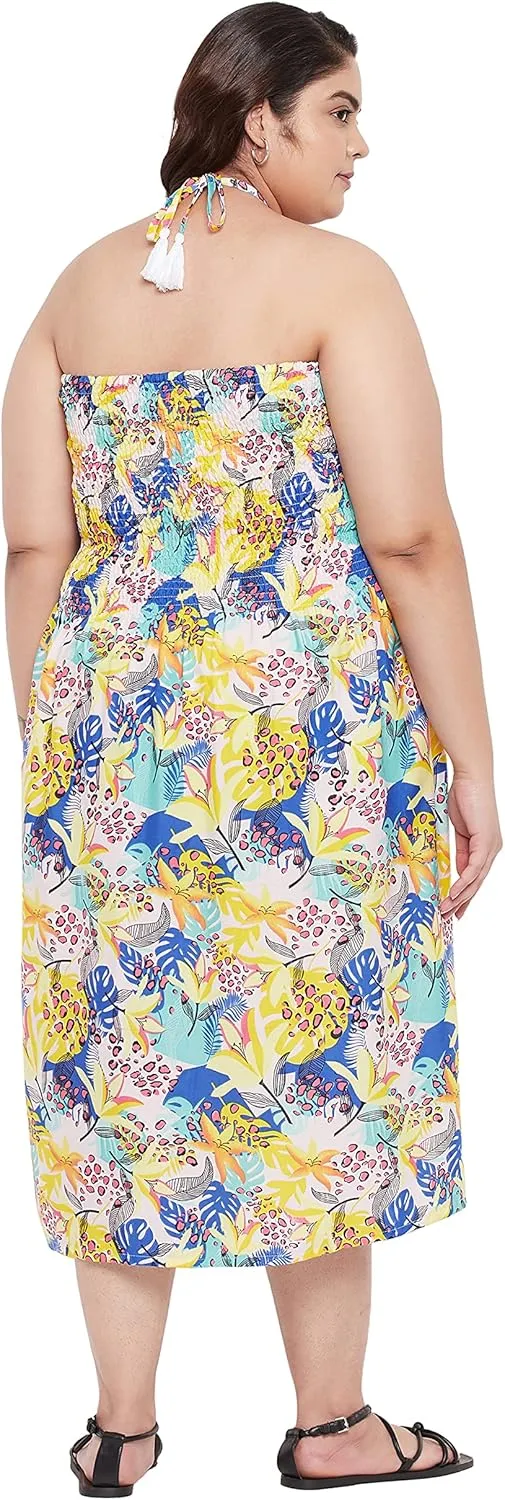 Women's Summer Casual Dress Comfy Tube Dresses Sundresses Beach Dress Tops for Girls