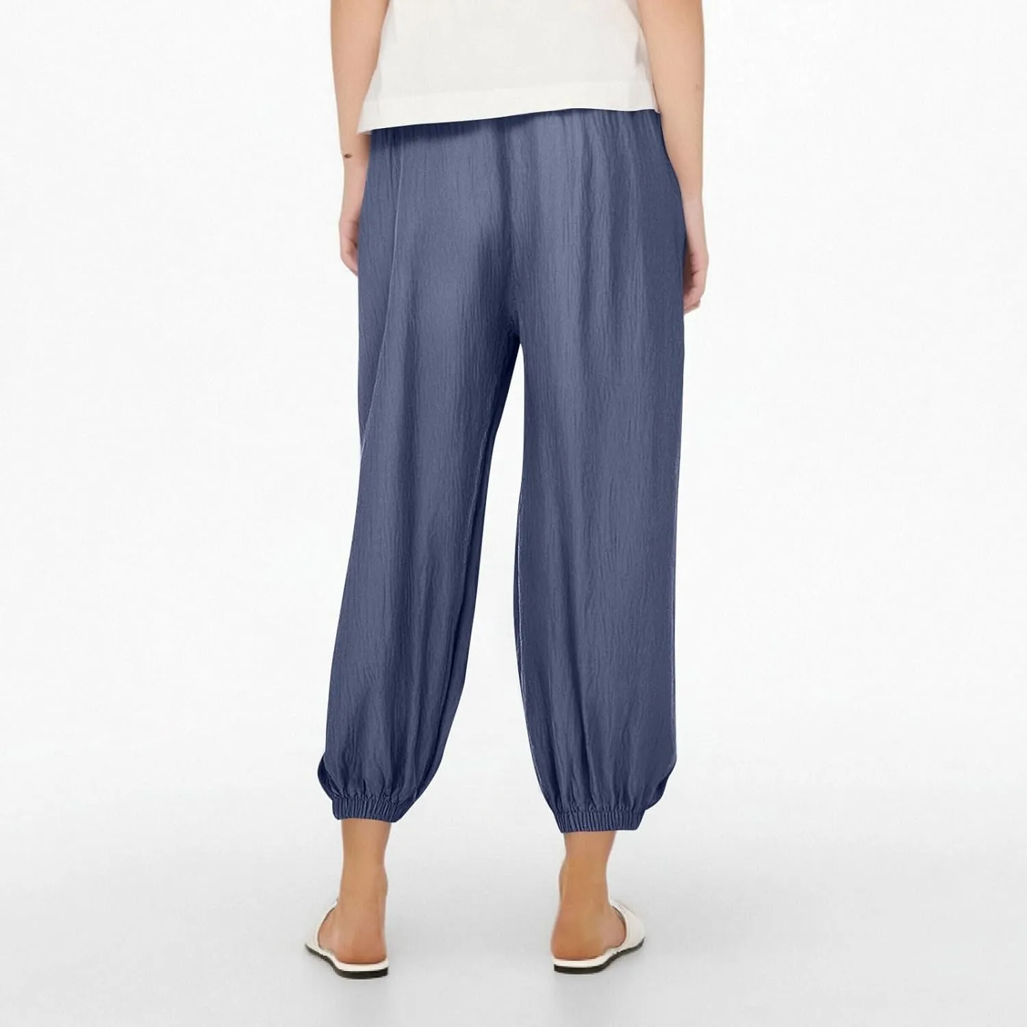 Yoga Pants for Women Lounge, Plus Size Pants for Curvy Women High Waisted Linen Wide Leg Business Casual Trousers