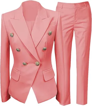 YUVUXE 2 Piece Suit Women Pantsuits Wedding Tuxedos Party Wear Suits Formal Business Suits