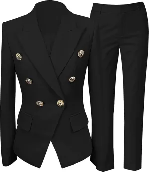 YUVUXE 2 Piece Suit Women Pantsuits Wedding Tuxedos Party Wear Suits Formal Business Suits