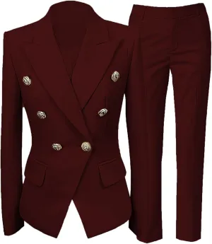 YUVUXE 2 Piece Suit Women Pantsuits Wedding Tuxedos Party Wear Suits Formal Business Suits