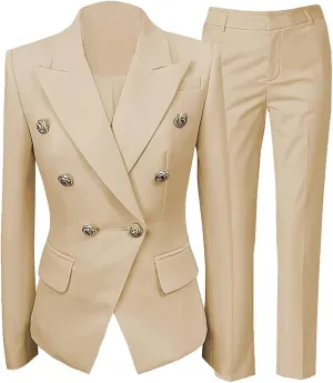 YUVUXE 2 Piece Suit Women Pantsuits Wedding Tuxedos Party Wear Suits Formal Business Suits