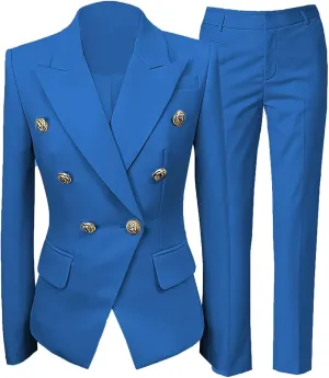 YUVUXE 2 Piece Suit Women Pantsuits Wedding Tuxedos Party Wear Suits Formal Business Suits