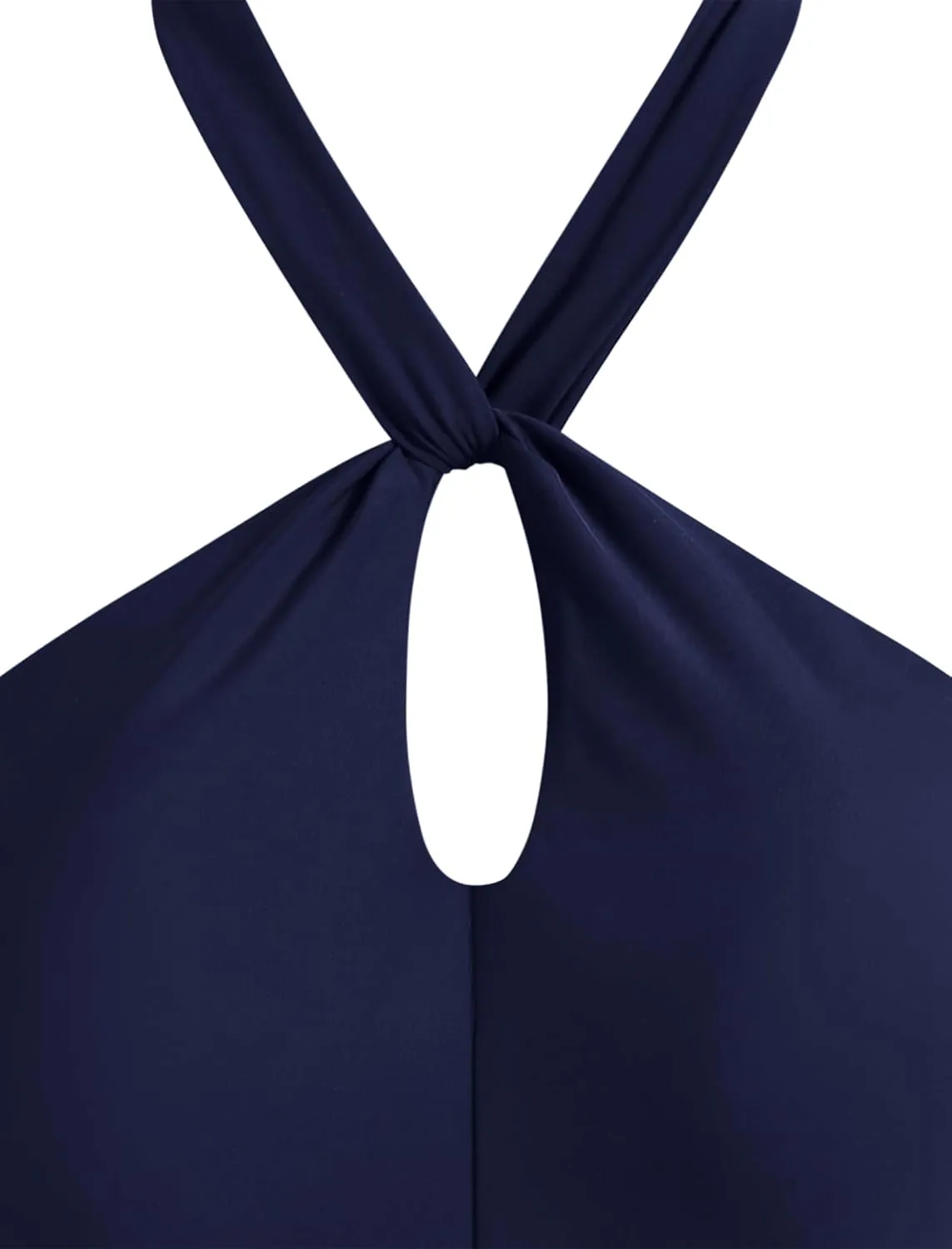 ZAFUL Women's Tankini Swimsuits Cut Out Crisscross Tankini Top with High Waisted Bottom Tummy Control Bathing Suit